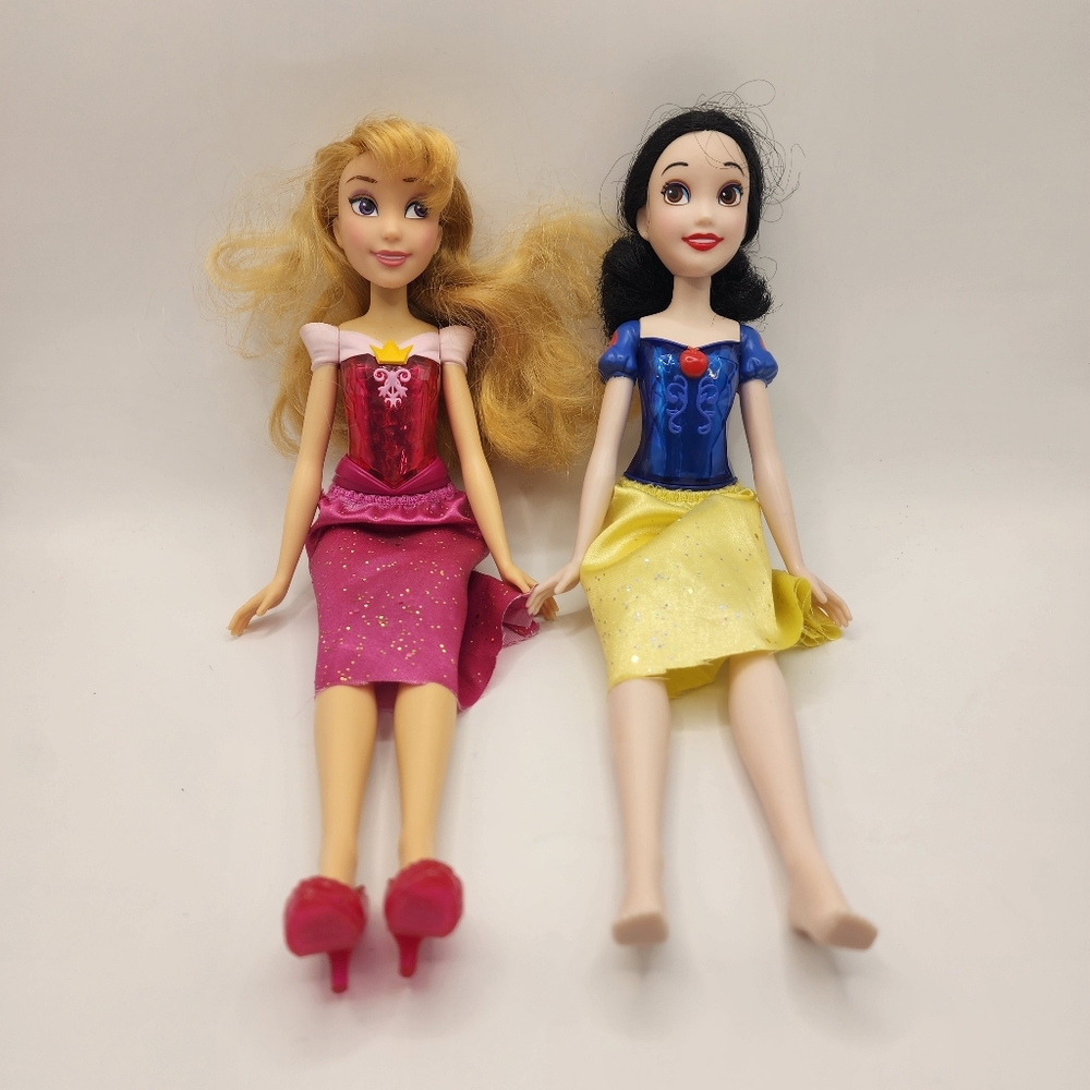 Disney Royal Shimmer Princess Dolls - Snow White, Aurora Sleeping Beauty